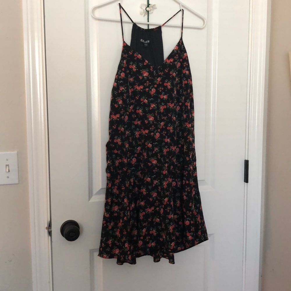 Spaghetti strap floral flowy dress